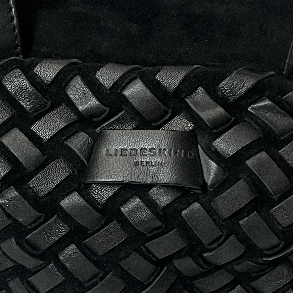 Liebeskind Black Woven Leather Satchel